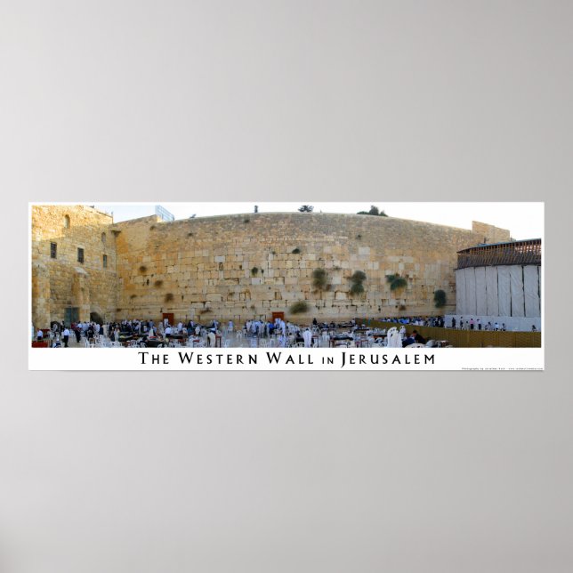 Den Westerna muren i Jerusalem Poster (Framsidan)