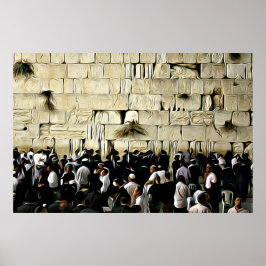 Den Westerna muren i Jerusalem Poster