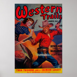 Den westerna slingatidskriften täcker poster