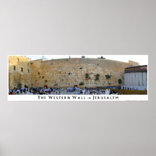 Den westerna väggen i Jerusalem Poster