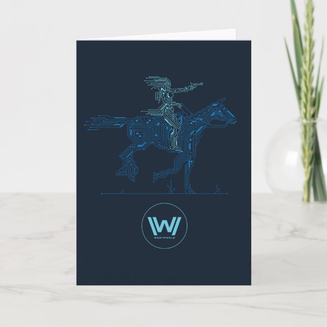 Den Westworld | Dolores ridninghästen går runt Kort (Framsida)