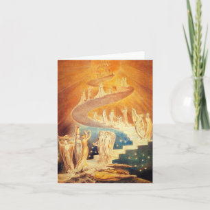 Den William Blake Jacob stegen noterar kortet Kort