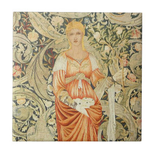 Den William Morris tapetdesignen belägger med Kakelplatta