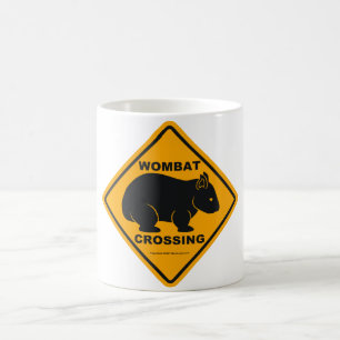 Den Wombat korsningen undertecknar Kaffemugg