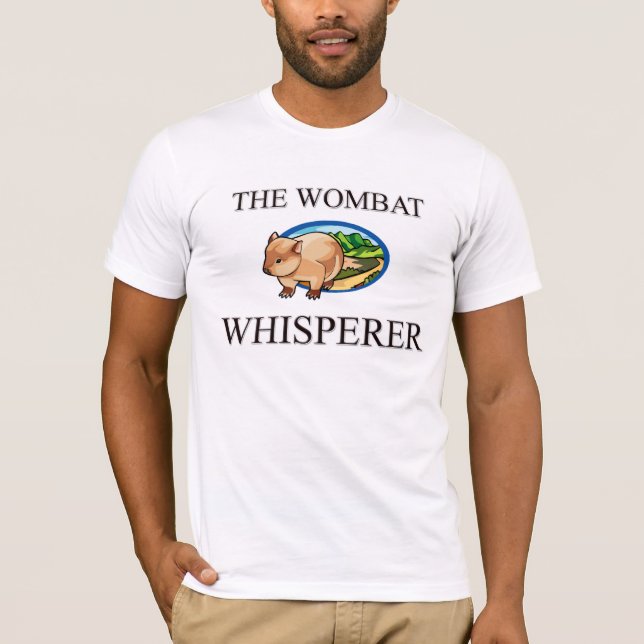 Den Wombat whispereren T Shirt (Framsida)