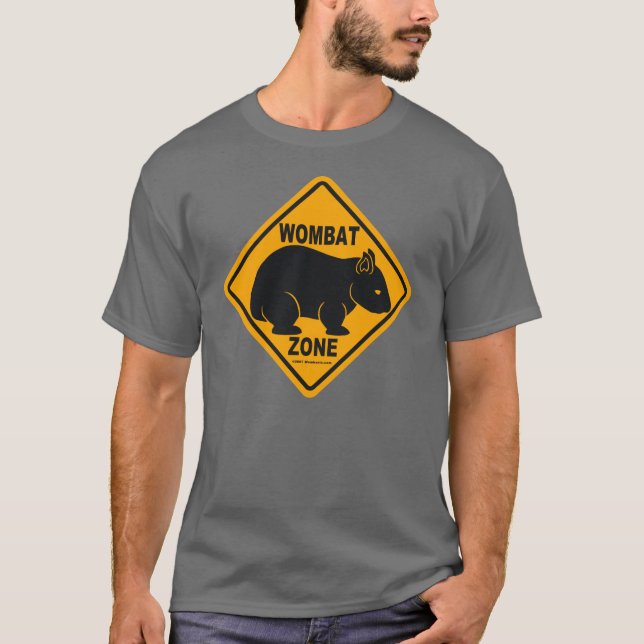 Den Wombat zonen undertecknar Tee Shirt (Framsida)