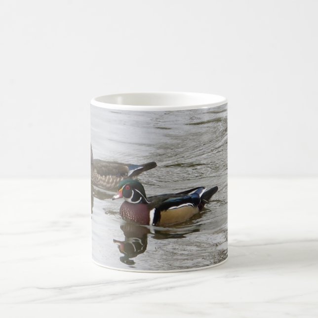 Den Wood ankan parar Kaffemugg (Center)