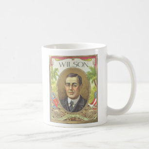 Den Woodrow Wilson cigarretiketten avbildar Kaffemugg
