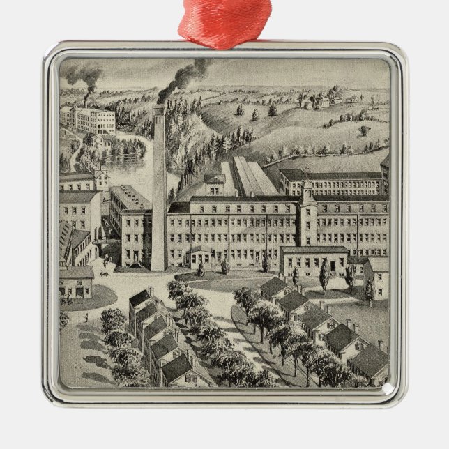 Den Woolen sawyeren mal Julgransprydnad Metall (Framsidan)