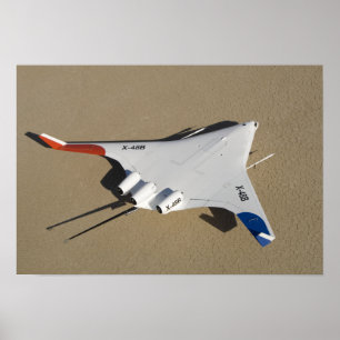 Den X-48B blandade vingen förkroppsligar obemanna Poster