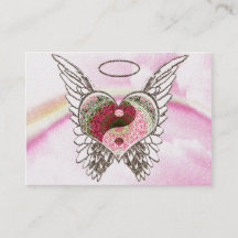 Den Yin Yang hjärtaängeln påskyndar vattenfärg