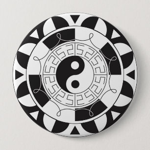 Den Yin Yang mandalaen knäppas Knapp
