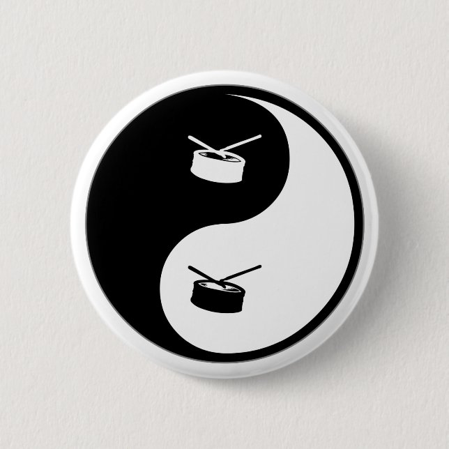 Den Yin Yang snaran trummar Knapp (Framsida)