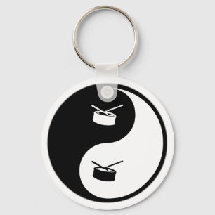 Den Yin Yang snaran trummar Nyckelring