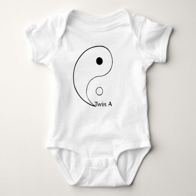 Den Yin Yang utslagsplatsen för twillingar - T-shirt (Framsida)