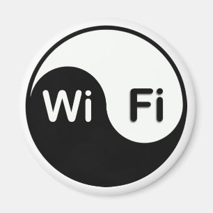 Den Yin Yang wi-fi magneten knäppas Magnet