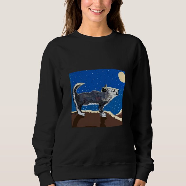 Den ylande vargen 🐺  t shirt (Framsida)