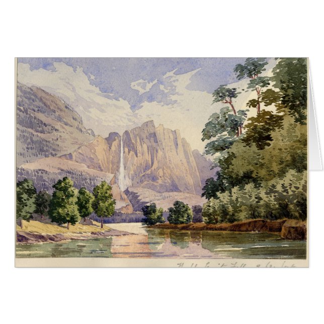 Den Yo-Semite nedgången. 2.634 Ft. Hälsningskort (Framsidan Horizontal)