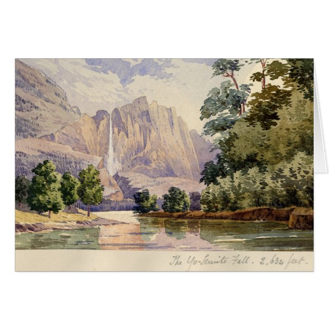 Den Yo-Semite nedgången. 2.634 Ft. Hälsningskort (Framsidan Horizontal)