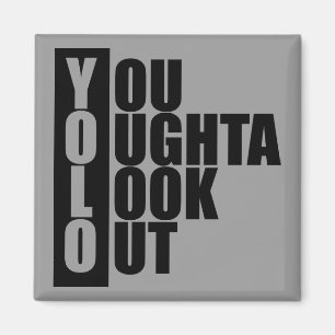 Den YOLO lodrät boxas Magnet