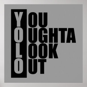 Den YOLO lodrät boxas Poster