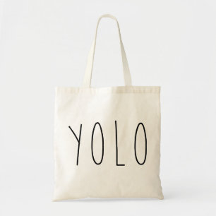 Den YOLO totot hänger lös Tygkasse