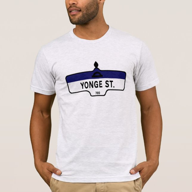 Den Yonge gatan, den Toronto gatan undertecknar T Shirt (Framsida)