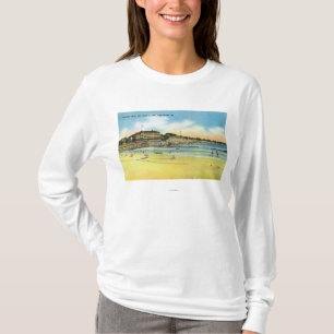 Den York stranden beskådar av det Young hotellet Tee Shirt