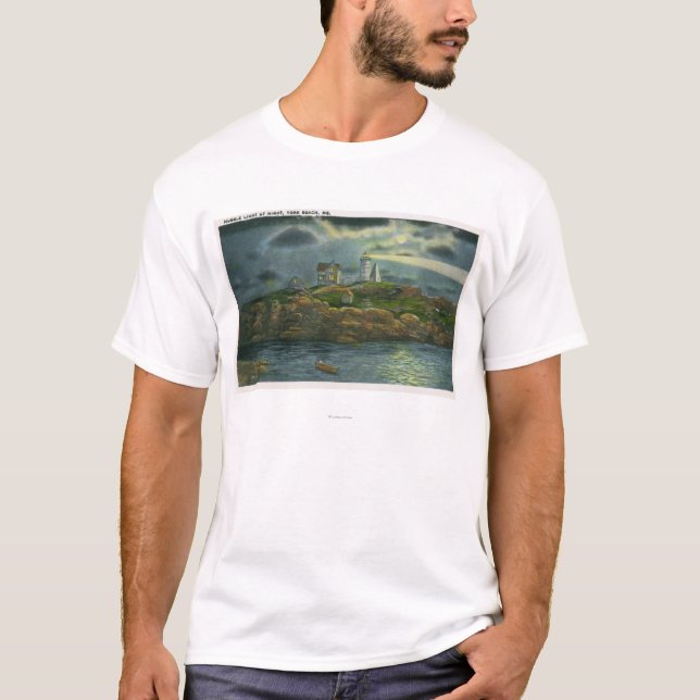 Den York stranden beskådar av Nubblefyren på T Shirt (Framsida)