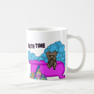 Den Yorkshire terrieren i bad badar Kaffemugg