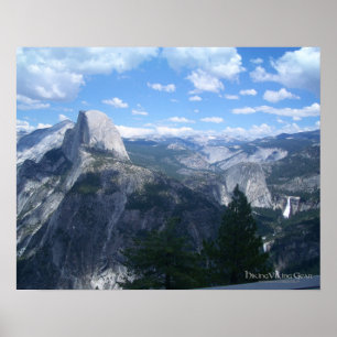 Den Yosemite dalen från glaciären pekar Poster