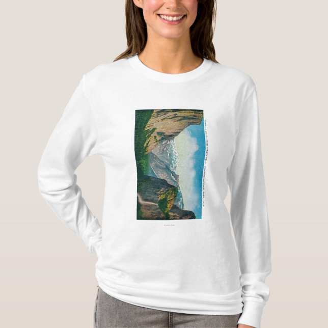 Den Yosemite dalen från konstnär pekar Tee Shirt (Framsida)