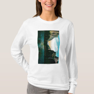 Den Yosemite dalen från möhippa skyler ängen T-shirt