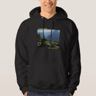 Den Yosemite NP glaciären pekar Polo Hoodie