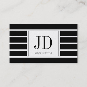 Den YourJobTitle monogramen/görade Visitkort