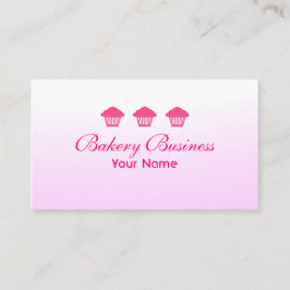 Den yrkesmässiga rosa muffinen bleknar visitkortar visitkort