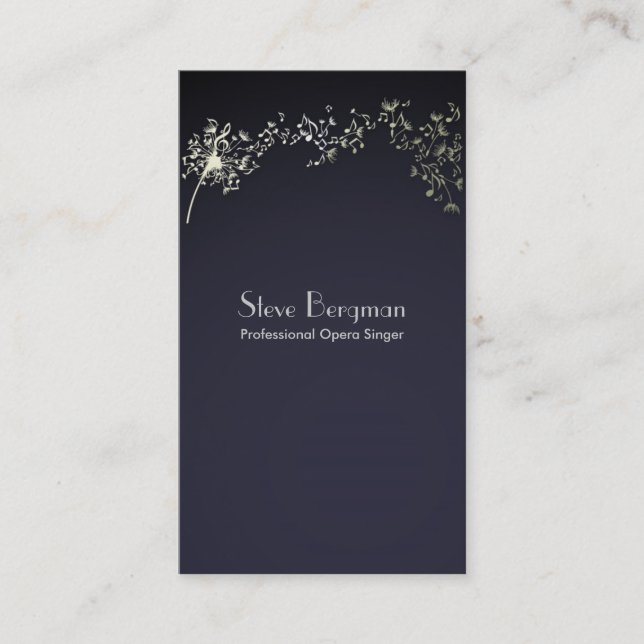 Den yrkesmässiga sångareoperalärare skolar studion visitkort (Framsida)
