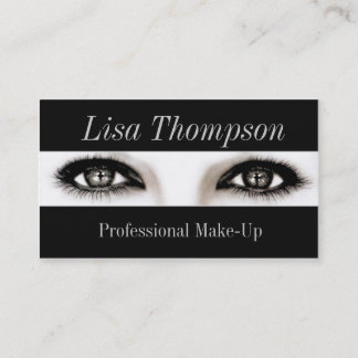 Den yrkesmässiga sminkkonstnären/Makeup modellerar Visitkort