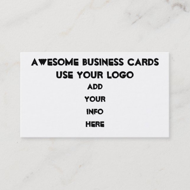 Den YRKESMÄSSIGA VISITKORTMALLEN tillfogar din Visitkort (Framsida)