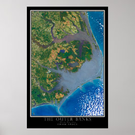 Den yttre Banker North Carolina Satellite Poster