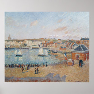 Den yttre hamnen på Dieppe, 1902 Poster