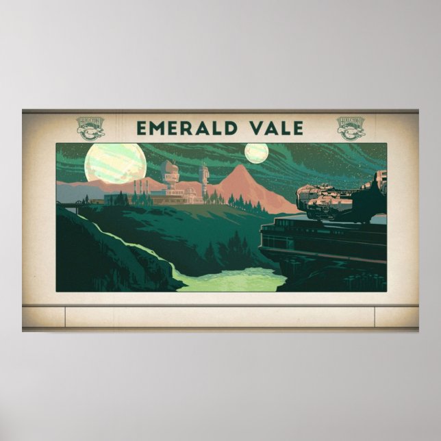 Den yttre världen Emerald Vale Poster (Framsidan)