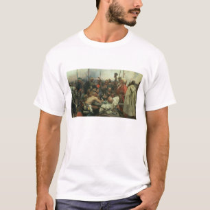 Den Zaporozhye Cossackshandstilen ett brev T-shirt