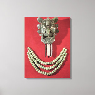 Den Zapotec bröstfenan bilda av maskerar att Canvastryck
