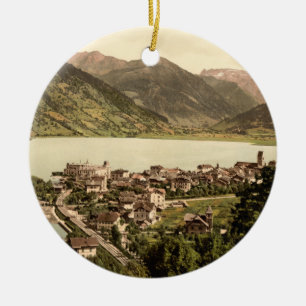 Den Zell förmiddagen ser I, Salzburg, Österrike Julgransprydnad Keramik