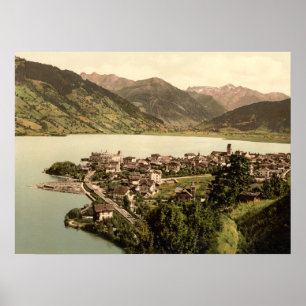 Den Zell förmiddagen ser I, Salzburg, Österrike Poster