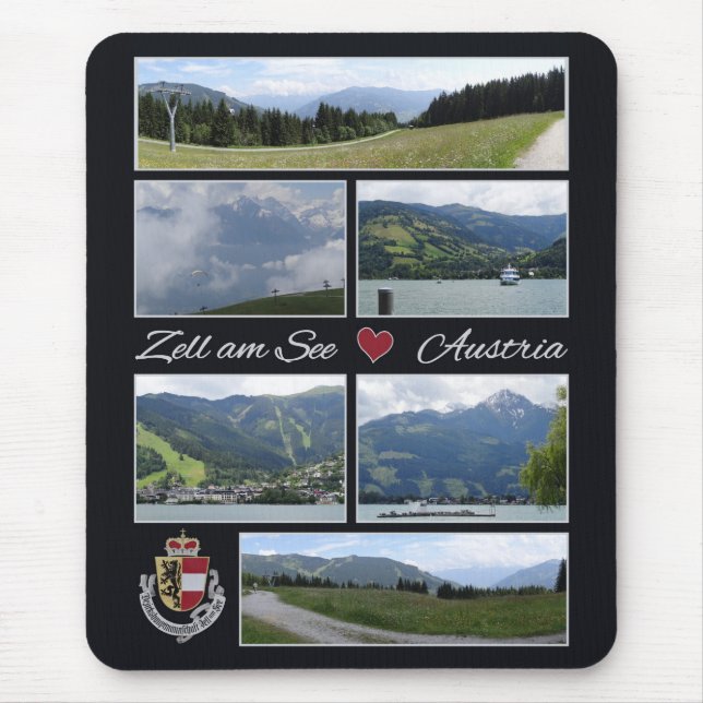 Den Zell förmiddagen ser, Österrike mousepad Musmatta (Framsidan)