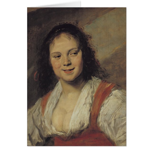 Den zigenska kvinnan, c.1628-30 hälsningskort (Framsidan)