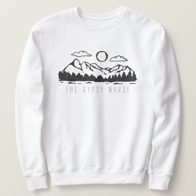 Den zigenska nattvargen lång ärmad tröja (Design framsida)