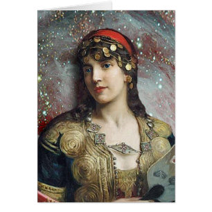 Den zigenska princessen, original- konst hälsningskort